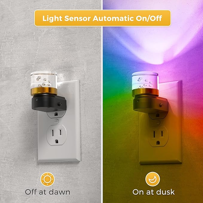 L LOHAS LED Night Light, Night Lights Plug into Wall, Color Changing Nursery - Image 2