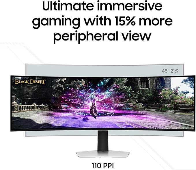 Samsung 49" Odyssey OLED Series Curved Gaming Monitor w QD-OLED, G-Sync - Image 5