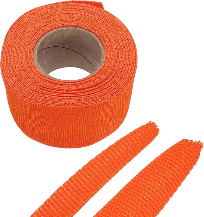 MECCANIXITY Braided Cable Sleeves Heat Shrinkable Fabric Sleeving, 1 9/16" 26ft by MECCANIXITY