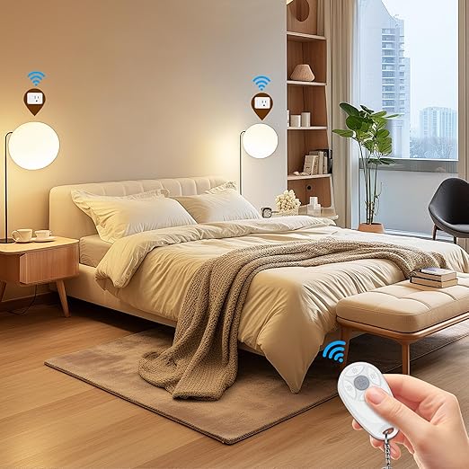 Thinkbee Remote Control Outlet, 15A /1500W 300ft RF Range Wireless Light Switch - Image 5