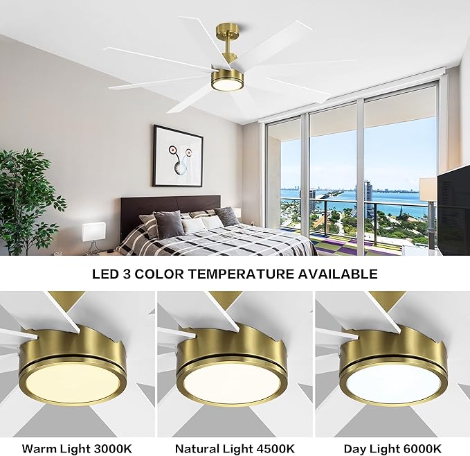 WINGBO 60" Large DC Ceiling Fans - Image 5