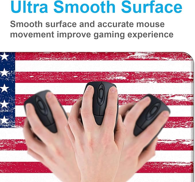 American Flag XXL Extended Mouse Pad, Laptop Pad, Waterproof, Non Slip - Image 4