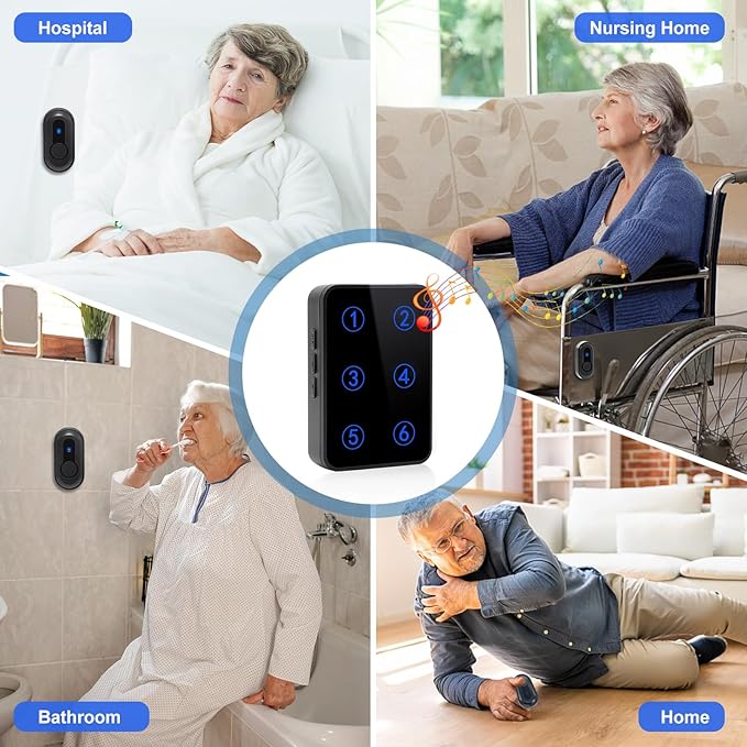 Wireless Caregiver Pager Call Button Nurse Call System 500Ft Range - Image 7