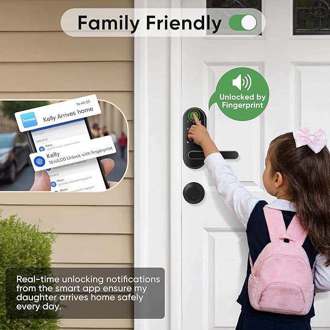 Keyless Entry Fingerprint Digital Smart Lock - Image 3