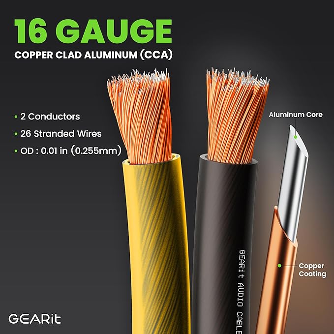 GEARit Pro Series 16AWG Speaker Wire, 16 Gauge Speaker Wire Cable Great Use - Image 3