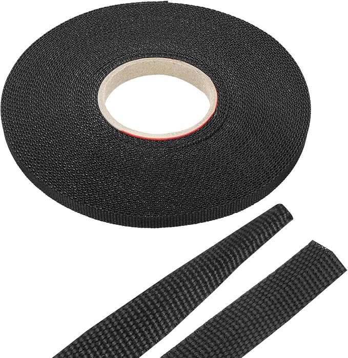MECCANIXITY Braided Cable Sleeves Heat Shrinkable Fabric Sleeving, 1/4" 60ft by MECCANIXITY