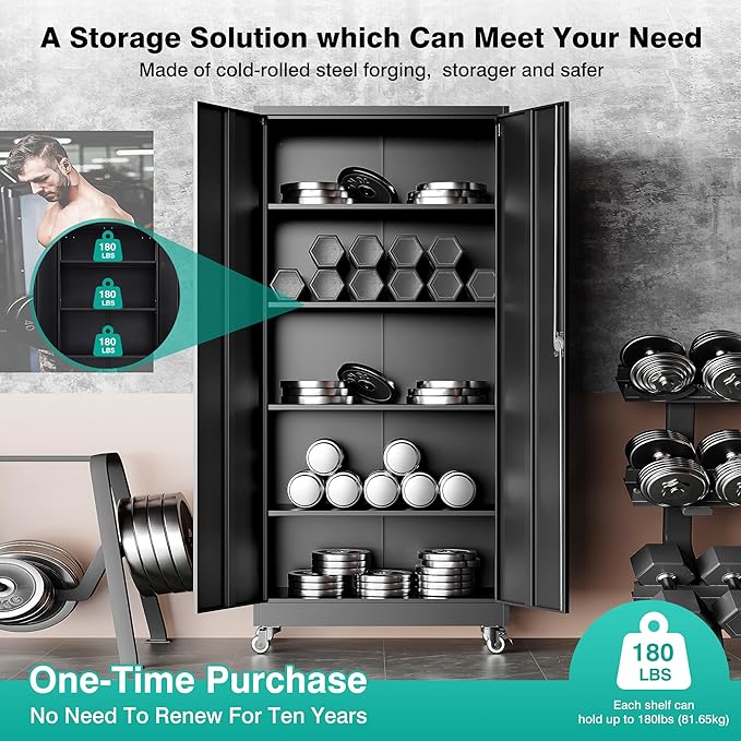 SISESOL Metal Storage Cabinet - Image 7
