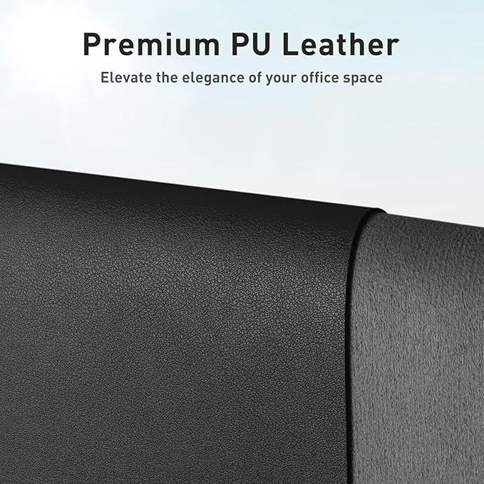 Aothia Leather Desk Pad Protector, Mouse Pad, Office Desk Mat, Non-Slip PU - Image 2