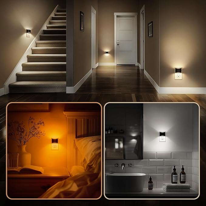 DORESshop LED Night Light, Night Lights Plug into Wall, Plug in Night Light - Image 5