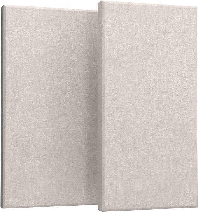 UMIACOUSTICS 2 PCS Acoustic Panel, 47.2" x 23.6" x 2" Fiberglass Sound Proof by UMIACOUSTIC