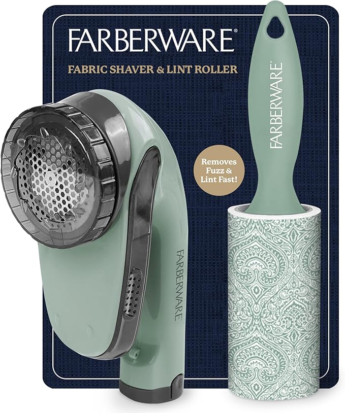 Farberware Large Lint Remover & Fabric Shaver Set – Battery Powered Sweater by BestBrands
