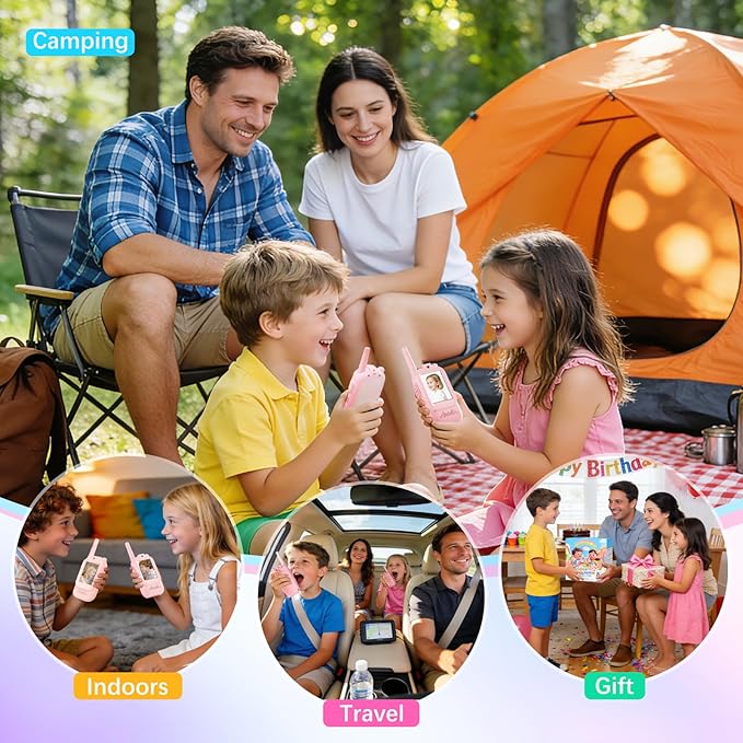 Video Walkie Talkies for Kids Toys, for Grandkids, 2 Pack HD Kids Walkie - Image 7
