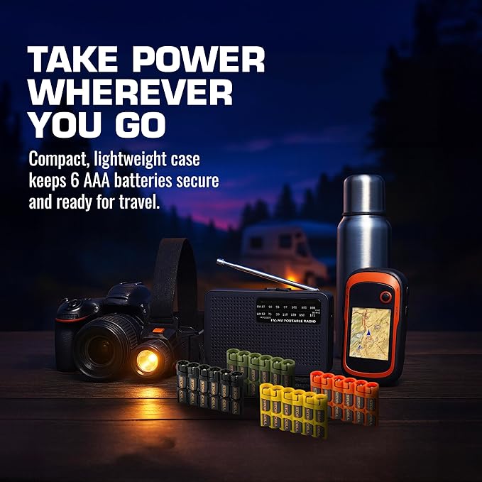 Storacell Slimline AAA-6 Battery Storage Caddy and Dispenser, Holds 6 AAA - Image 7
