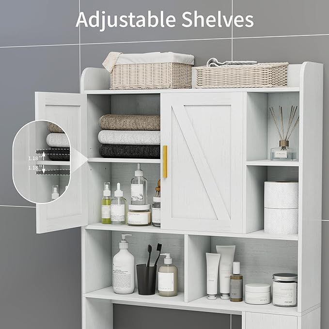 Farmhouse Over The Toilet Storage Cabinet - Image 6