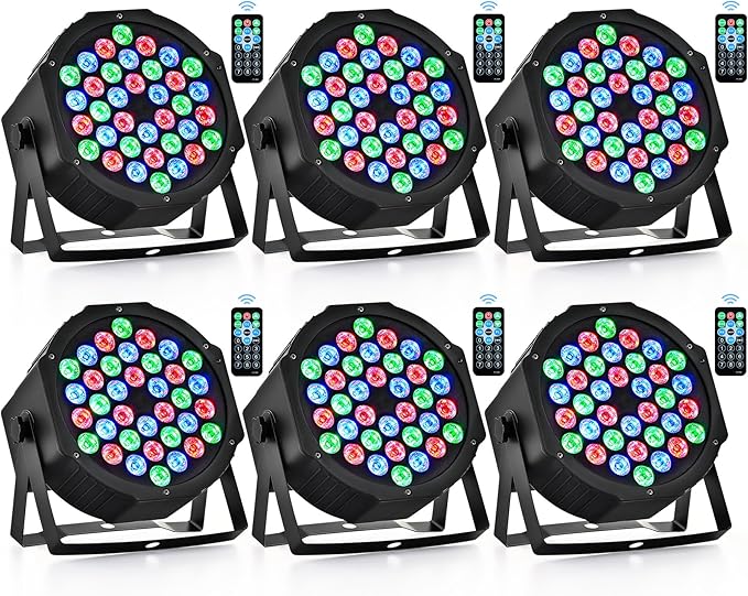 CO-Z Stage Lights 36 RGB LED Par Lights by CO-Z