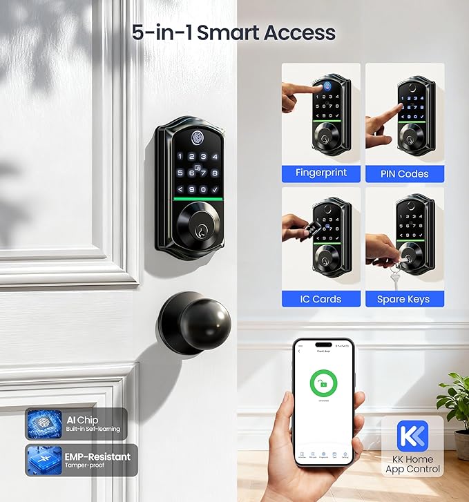Veise VE017-K Fingerprint Smart Lock - Image 3