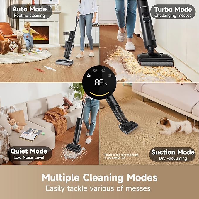 DREAME H12 Pro FlexReach Wet Dry Vacuum Cleaner, 0 Tangle Cordless Vacuum Mop - Image 7