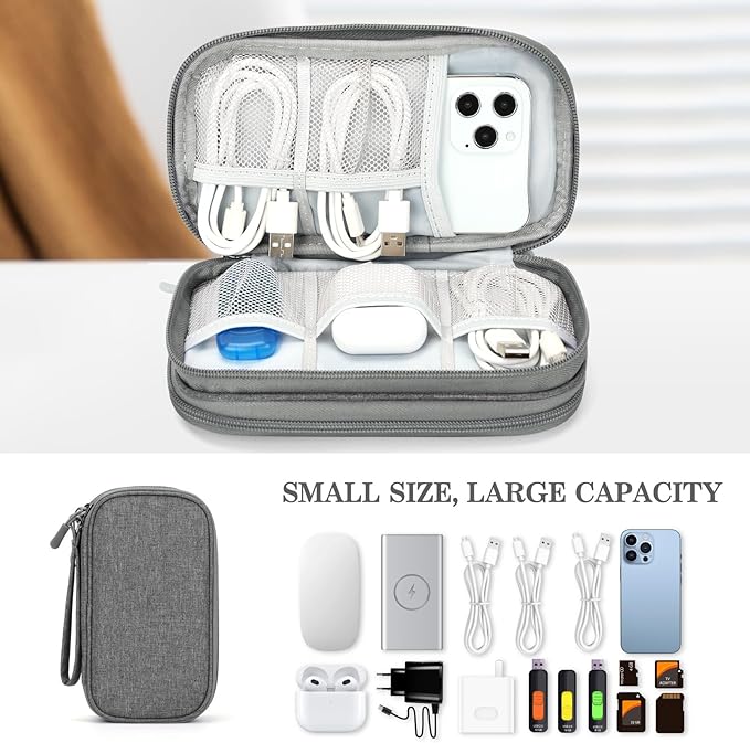 FYY Travel Cable Organizer Pouch Electronic Accessories Carry Case Portable - Image 6