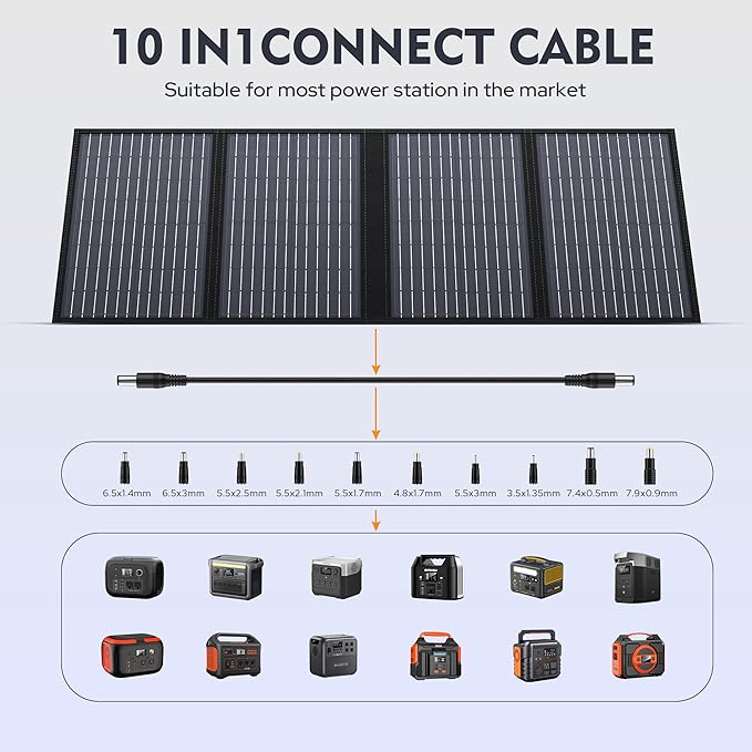 ENGINSTAR 60W Foldable Solar Panel Charger - Image 4