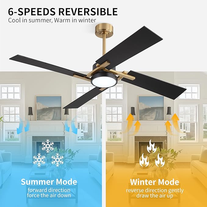 WINGBO 54 Inch Ceiling Fan - Image 3