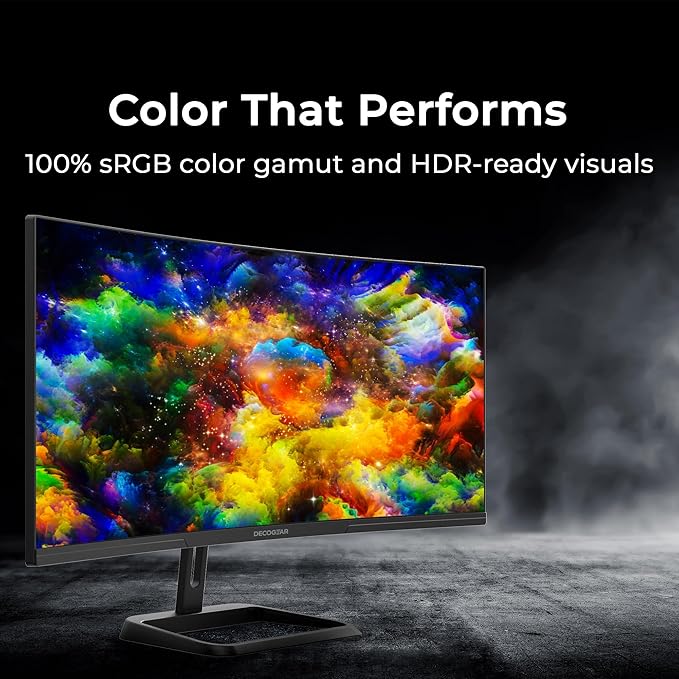Deco Gear 34” Ultrawide Curved Gaming Monitor 3440×1440 UWQHD, 1ms MPRT - Image 3