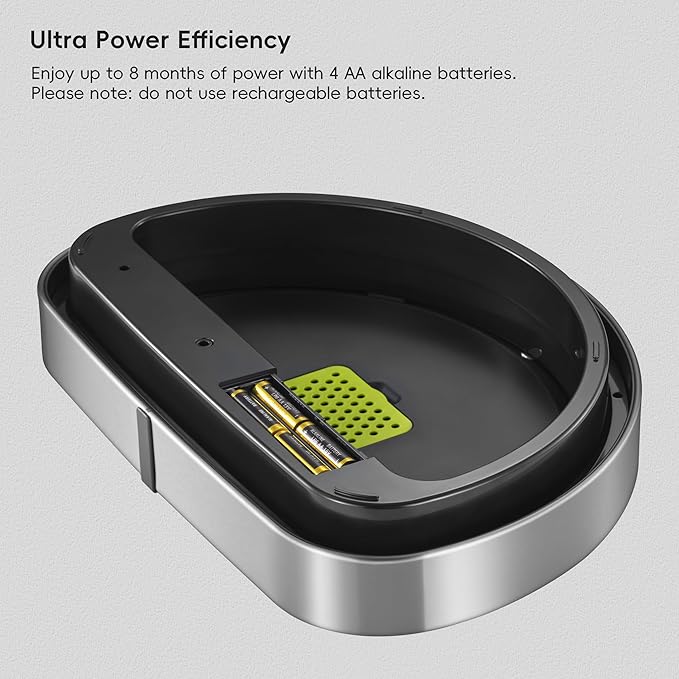 EKO Mirage Semi-Round Motion Sensor Trash Can, 47 Liter / 12.4 Gallon Automatic - Image 7