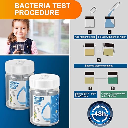 AAwipes Drinking Water Test Strips 17-in-1 100 Strips + 2 Bacteria Tester Kits - Image 8