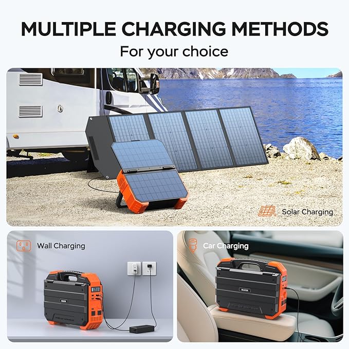 BLAVOR Portable Power Station 1600W, Built-in Solar Panel, 1024Wh LiFePO4 - Image 5