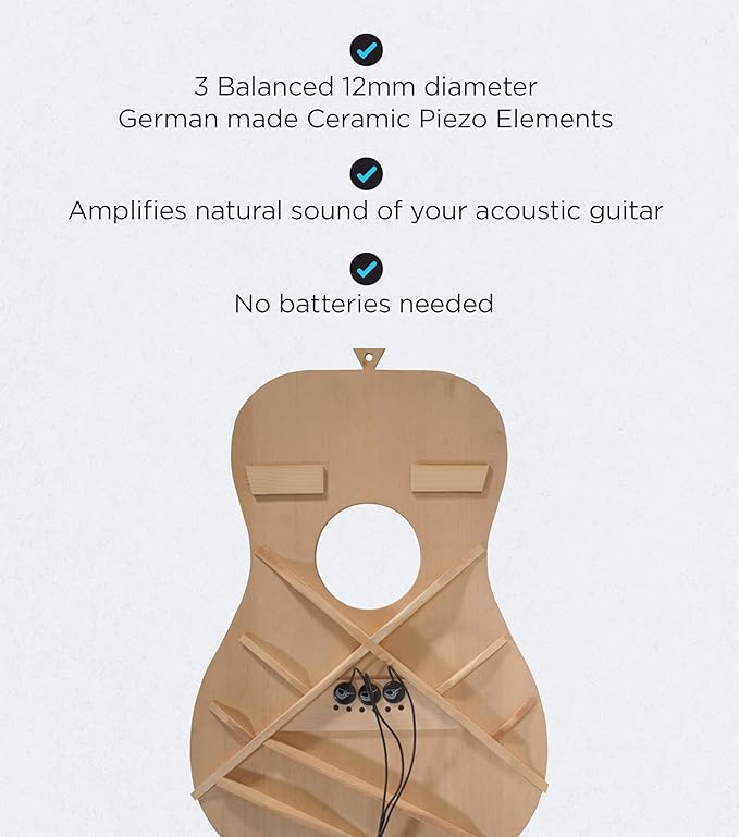 Journey Instruments Passive Piezo Acoustic Pickup – EP101KM Three Balanced - Image 2