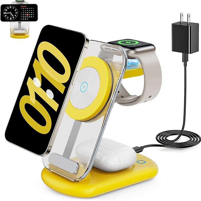 2026 Traveling Wireless Mag-Safe Fast Charging Station, Magnetic 3 in 1 Charger by RYND