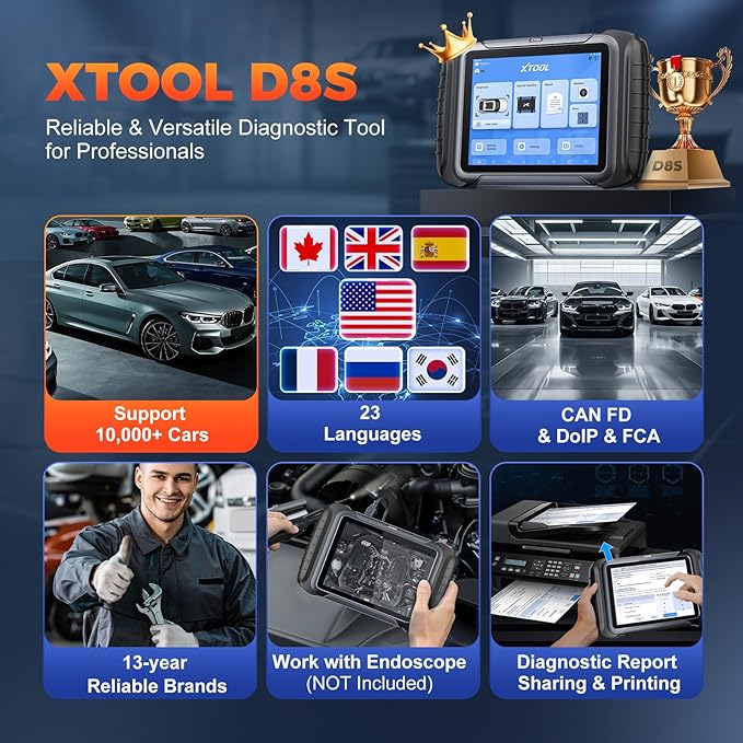 XTOOL D8S Bidirectional OBD2 Scanner - Image 8