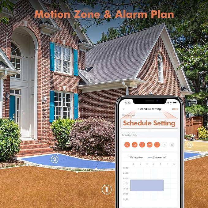 Dzees Upgrade Solar Camera Security Outdoor Wireless, Wireless Outdoor Security - Image 5
