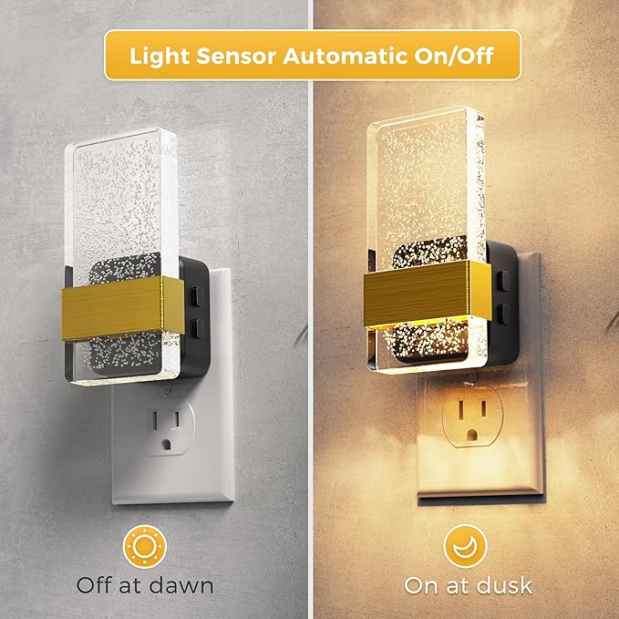 L LOHAS LED Night Light, 2 Pack 3CCT Night Lights Plug Into Wall, - Image 3