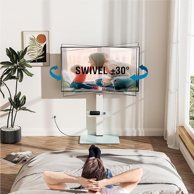FITUEYES Floor TV Stand for 32-75 inch TV - Image 3