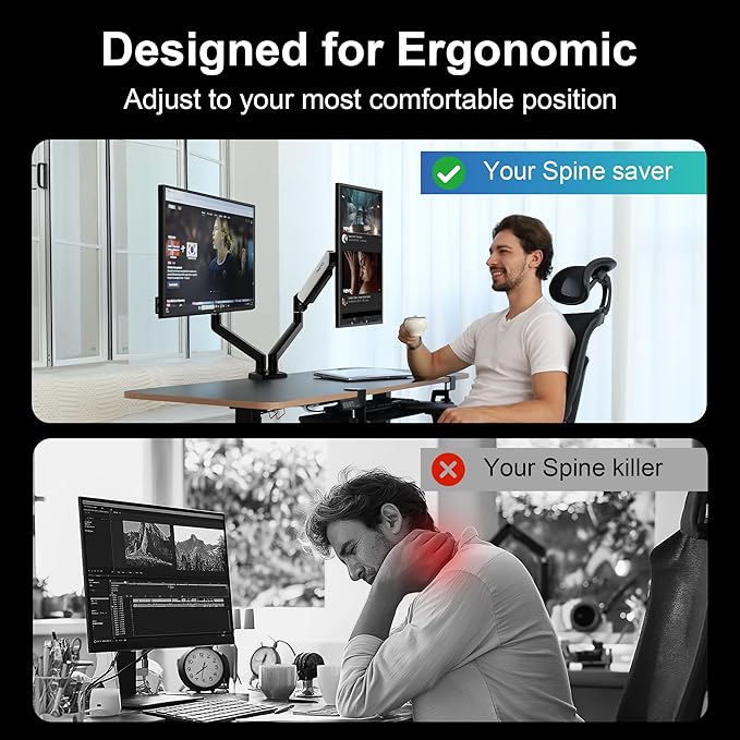 NearHub Dual Monitor Desk Mount - Image 6