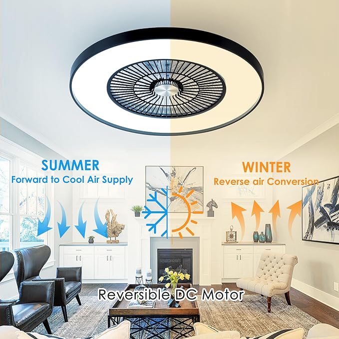 HUMHOLD 24" Bladeless Ceiling Fans - Image 7