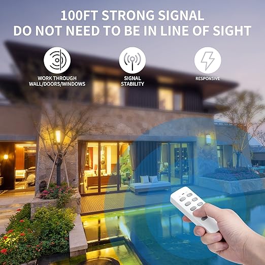 Syantek Remote Control Outlet Wireless Light Switch - Image 3