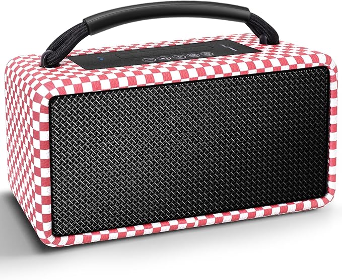 DINDIN Portable Bluetooth Speaker： 80W, 20H Playtime, Wireless Big Wood Boombox by DINDIN