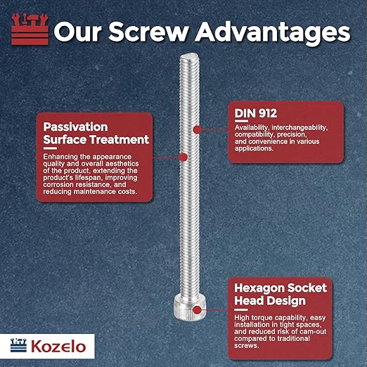 Kozelo 20pcs Socket Head Cap Screws - Image 3