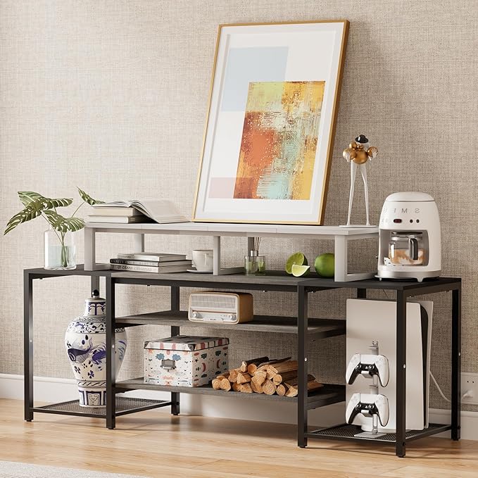 aboxoo 45" TV Riser for 32-60 inch TV, TV Riser Stand Shelf, Tabletop TV Stand - Image 7