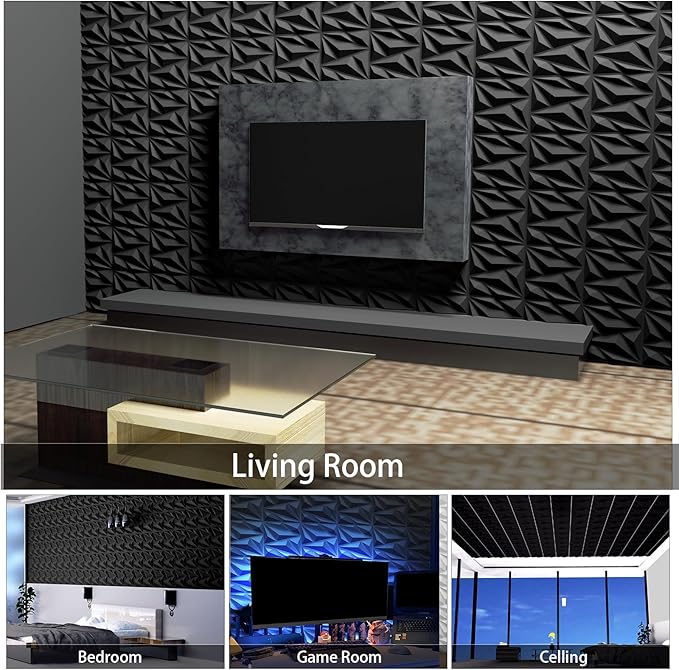 33 Pack 3D Textured Wall Panels 12x12'' – Durable PVC Wall Coverings, Easy - Image 6