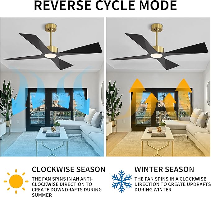 WINGBO 64" Wet Rated Outdoor Ceiling Fan - Image 7
