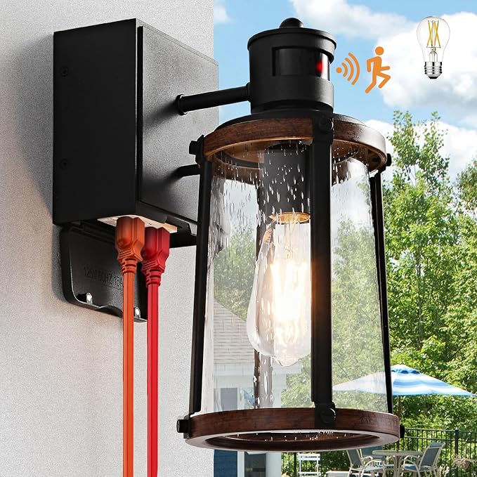 JOKAONOTL Dusk to Dawn Motion Sensor Outdoor Light by JOKAONOTL