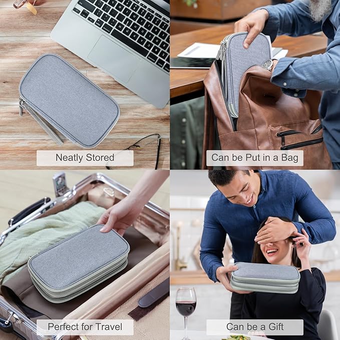 FYY Electronic Organizer, Travel Cable Organizer Bag Pouch Electronic - Image 7