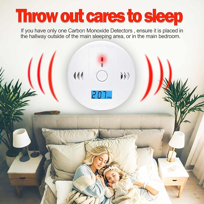 3 Pack Carbon Monoxide detectors, co Detector, Carbon Monoxide Alarm Detector - Image 4
