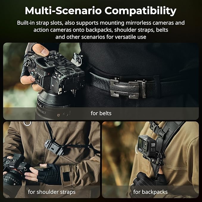 SMALLRIG Camera Clip with Plate, Quick Release System, Max Payload 40kg/88lb - Image 7