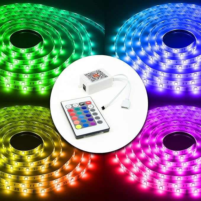 DAYBETTER 2 Ports 24 Key Tuya Smart Wi-Fi Led Strip Lights Remote Control - Image 3