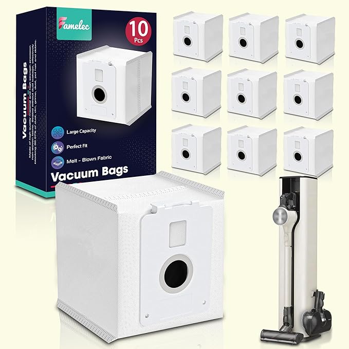 FAMELEC 10 Pack for LG Vacuum Bags, Compatible by FAMELEC