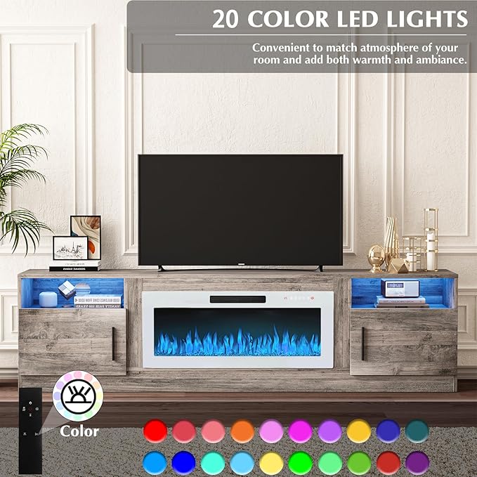 VITESSE TV Stand Fireplace - Image 5
