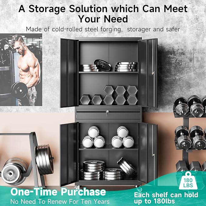 Metal Garage Storage Cabinet - Image 7